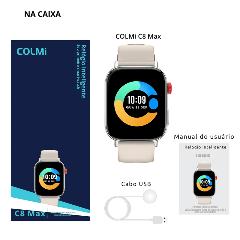 COLMI C8 Max Novo relógio inteligente.