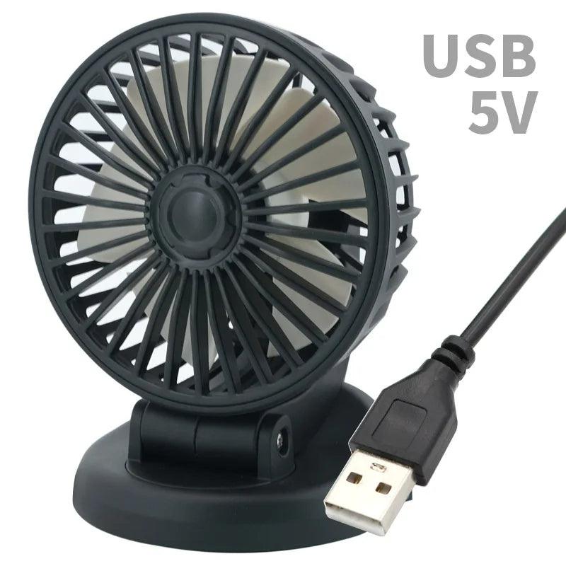 Ventilador de Refrigeração do carro ajustável, 5V, 12V, 24V, com 2 velocidades. - Rotill Shop