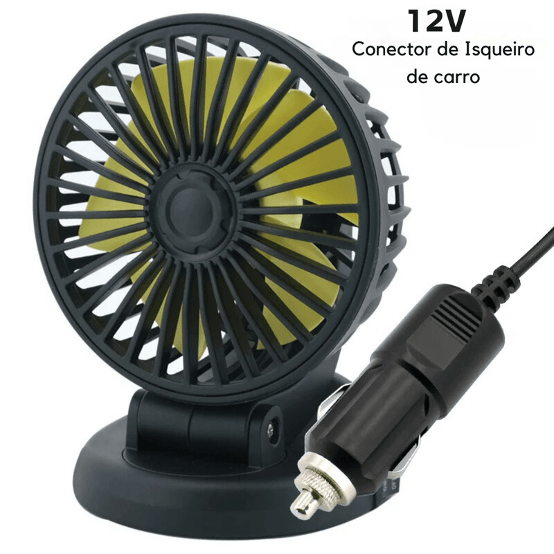 Ventilador de Refrigeração do carro ajustável, 5V, 12V, 24V, com 2 velocidades. - Rotill Shop