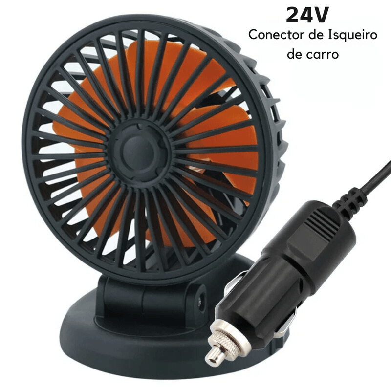 Ventilador de Refrigeração do carro ajustável, 5V, 12V, 24V, com 2 velocidades. - Rotill Shop