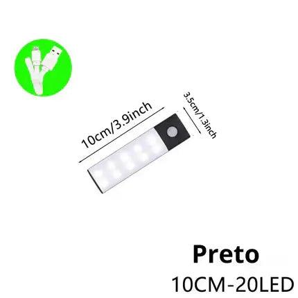 LED com Sensor de Movimento sem fio, Recarregável.